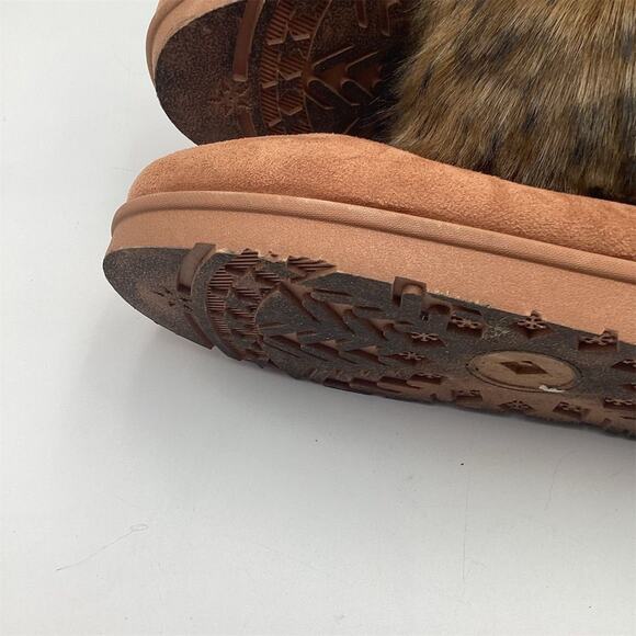 Mata Women's Black Faux Fur Winter Booties Size 9 Round Toe Flat - Picture 7 of 11